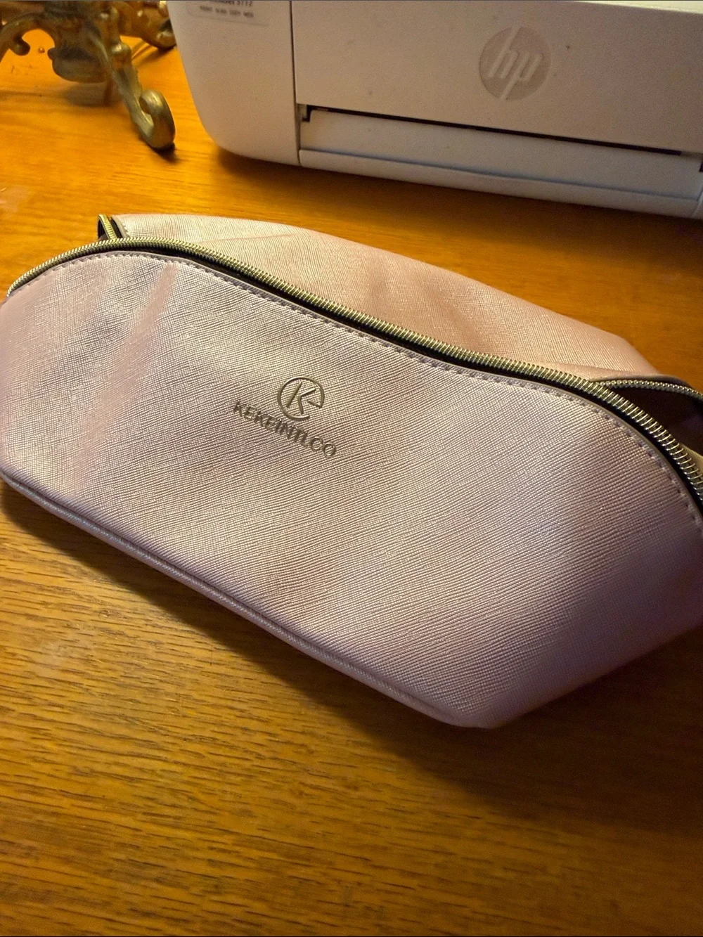 Kendall & Kylie Pink Saffiano Cosmetic Pouch
